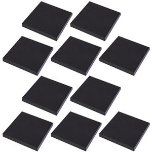 Unbranded (As show, One size) 10 Pack Simple Square Sticky Notes, Black Self-Stick Memo No Unbranded (As show, One size) 10 Pack Simple Square Sticky Notes, Black Self-Stick Memo No