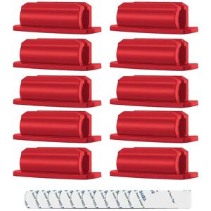 Unbranded (Red, One size) 10Pieces/set Organized Workspaces Pen Holder Adhesive Silicone P Unbranded (Red, One size) 10Pieces/set Organized Workspaces Pen Holder Adhesive Silicone P
