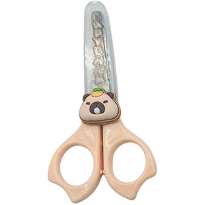Unbranded (As show, One size) Kid Safety Scissors with Protective Lid Ergonomic Grip Toddl Unbranded (As show, One size) Kid Safety Scissors with Protective Lid Ergonomic Grip Toddl