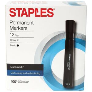 Staples 167056 Duramark Permanent Markers Broad Point Black 12/Pack (10403-Cc) Staples 167056 Duramark Permanent Markers Broad Point Black 12/Pack (10403-Cc)