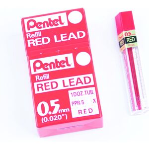 Pentel Lead 0.5mm Red 12 Leads Per Tube Box of 12 Tubes (PPR-5) Pentel Lead 0.5mm Red 12 Leads Per Tube Box of 12 Tubes (PPR-5)
