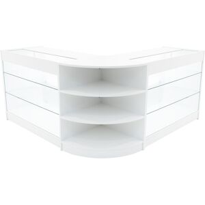 MonsterShop (2 x 1200mm W Counter - Whites & 1 x 600mm W Corner Unit) Shop Counter Set Apoll MonsterShop (2 x 1200mm W Counter - Whites & 1 x 600mm W Corner Unit) Shop Counter Set Apoll