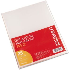Universal 81525 Project Folders Jacket Poly Letter Clear 25/Pack Universal 81525 Project Folders Jacket Poly Letter Clear 25/Pack