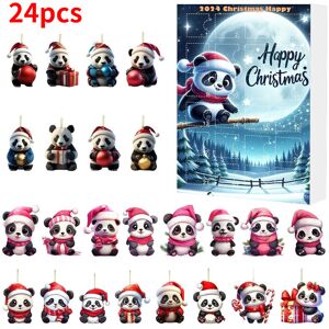 Unbranded (3) 24pcs Christmas Panda Blind Box Advent Calendar Acrylic Pendant Keychain Gif Unbranded (3) 24pcs Christmas Panda Blind Box Advent Calendar Acrylic Pendant Keychain Gif