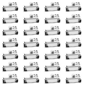 Torribaly 28 Pack Mountable Clipboard Clips with Pen Holder Hardware Clamp for O Torribaly 28 Pack Mountable Clipboard Clips with Pen Holder Hardware Clamp for O