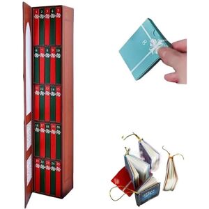 GINTOOYUN (Red) Mini Book Ornament Advent Calendar 2025 Christmas Advent Calendar With Boo GINTOOYUN (Red) Mini Book Ornament Advent Calendar 2025 Christmas Advent Calendar With Boo