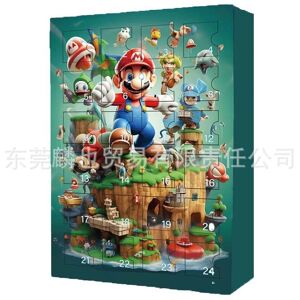 GINTOOYUN (Model B) 2025 Mario Christmas Advent Calendar Box 24PCS Countdown Calendar Blin GINTOOYUN (Model B) 2025 Mario Christmas Advent Calendar Box 24PCS Countdown Calendar Blin