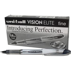 Uni-ball UB200 Vision Elite Rollerball Pen 0.8mm Tip 0.6mm Line Black Ref 900700 Uni-ball UB200 Vision Elite Rollerball Pen 0.8mm Tip 0.6mm Line Black Ref 900700