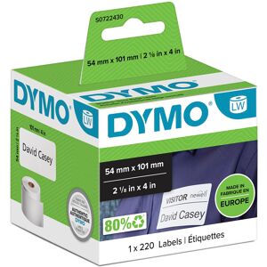 Dymo Authentic LabelWriter Large Shipping Labels/Name Badges 54 mm x 101 mm Dymo Authentic LabelWriter Large Shipping Labels/Name Badges 54 mm x 101 mm