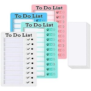 Unbranded For 4pcs To Do List Board With 10 Dry Erase Paper Unbranded For 4pcs To Do List Board With 10 Dry Erase Paper