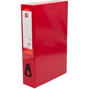 5 Star Office Box File Foolscap Red (Pack of 5) - 332853 5 Star Office Box File Foolscap Red (Pack of 5) - 332853