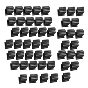 Exogio 50 Pcs Black Sign Clip Food Tray Label Holder Plastic Buffet Reusable Price Tag Exogio 50 Pcs Black Sign Clip Food Tray Label Holder Plastic Buffet Reusable Price Tag