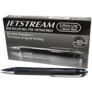 Uni-Ball SXN-210 Jetstream RT Retractable Rollerball Pen Black Ink - Pack of 12 Uni-Ball SXN-210 Jetstream RT Retractable Rollerball Pen Black Ink - Pack of 12