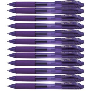 Pentel Energel-BL107-VX Tip Retractable Pen, 0.7 mm - Violet (Pack of 12) Pentel Energel-BL107-VX Tip Retractable Pen, 0.7 mm - Violet (Pack of 12)