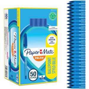 Paper Mate InkJoy 100ST Ballpoint Pens Medium Point (1.0mm) Blue 50 Count Paper Mate InkJoy 100ST Ballpoint Pens Medium Point (1.0mm) Blue 50 Count