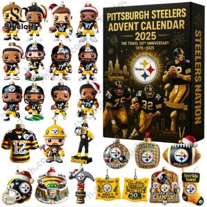 INIU (Pittsburgh Steelers 50th Anniversary Advent Calendar Blind Box, 26*18*3cm) New INIU (Pittsburgh Steelers 50th Anniversary Advent Calendar Blind Box, 26*18*3cm) New