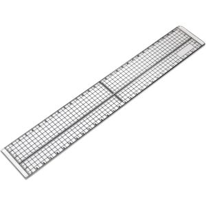 Unbranded Cutting Ruler with Metal Edge 30cm Long 5cm Wide Transparent Measuring Grid for Unbranded Cutting Ruler with Metal Edge 30cm Long 5cm Wide Transparent Measuring Grid for