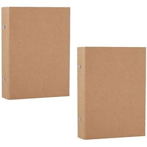 Unbranded For 2pcs A5 Refillable Ring Bindera5 Kraft Paper Binder Tray With 2 Rings To Add Unbranded For 2pcs A5 Refillable Ring Bindera5 Kraft Paper Binder Tray With 2 Rings To Add