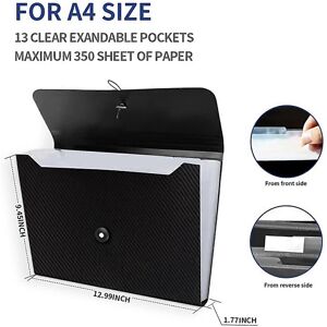 Unbranded For Expanding File Foldera4 Letter Size Paper Document Receipt Organizer Unbranded For Expanding File Foldera4 Letter Size Paper Document Receipt Organizer