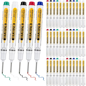 Unbranded 75Pcs Deep Hole Marker Pens, 20mm Long Head Drill Deep Nib Markers Unbranded 75Pcs Deep Hole Marker Pens, 20mm Long Head Drill Deep Nib Markers