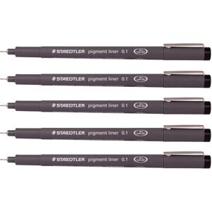 Staedtler 0.1 mm Pigment Liner Fineliner Sketching Drawing Drafting Pens Pack of Staedtler 0.1 mm Pigment Liner Fineliner Sketching Drawing Drafting Pens Pack of