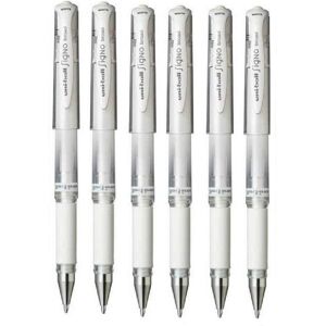 Uni-Ball Uni Ball White Signo Pen Broad Metallic Gel Ink Rollerball Metal 1mm Tip Nib 0.6 Uni-Ball Uni Ball White Signo Pen Broad Metallic Gel Ink Rollerball Metal 1mm Tip Nib 0.6