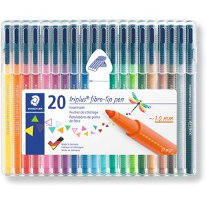 STAEDTLER 323 SB20 Triplus Colour Fibre-Tip Pens, 1.0mm - Assorted Colours (Pack STAEDTLER 323 SB20 Triplus Colour Fibre-Tip Pens, 1.0mm - Assorted Colours (Pack