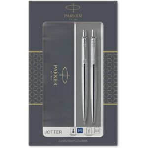 Parker Jotter Duo Gift Set with Ballpoint Pen & Mechanical Pencil (0.5mm) , Stai Parker Jotter Duo Gift Set with Ballpoint Pen & Mechanical Pencil (0.5mm) , Stai