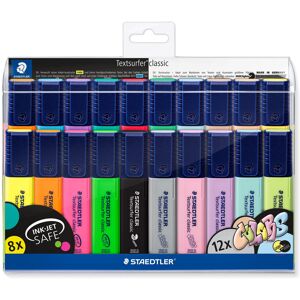 STAEDTLER 364 WP20 Textsurfer Classic Highlighter - Assorted Neon and Pastel Col STAEDTLER 364 WP20 Textsurfer Classic Highlighter - Assorted Neon and Pastel Col