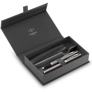 Parker IM Duo Pen Gift Set Fountain Pen, Ballpoint Pen & Pen Pouch Stainless Parker IM Duo Pen Gift Set Fountain Pen, Ballpoint Pen & Pen Pouch Stainless