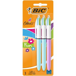BIC 4 Colours Fun Retractable Ballpoint Pens with Four Ink Colours BIC 4 Colours Fun Retractable Ballpoint Pens with Four Ink Colours