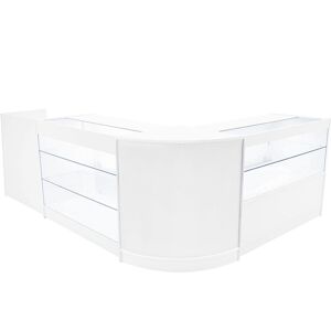 MonsterShop (2 x 1200mm W Counters & 2 x 600mm W Corner Unit - White) Shop Counter Set Vega MonsterShop (2 x 1200mm W Counters & 2 x 600mm W Corner Unit - White) Shop Counter Set Vega