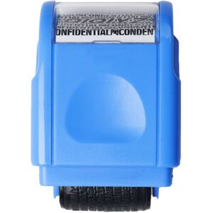 Unbranded (Blue) Confidential Roller Stamp Personal Identity Blocker Ink Security Unbranded (Blue) Confidential Roller Stamp Personal Identity Blocker Ink Security