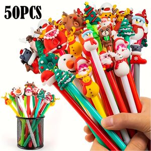 Unbranded (50pcs) Christmas gel ink pen Novelty Christmas ball pen 0.5mm black pen Christm Unbranded (50pcs) Christmas gel ink pen Novelty Christmas ball pen 0.5mm black pen Christm