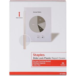 Staples 138289 Slide-Grip Report Covers 50/Pack (10505-Cc) Staples 138289 Slide-Grip Report Covers 50/Pack (10505-Cc)