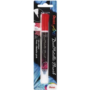 Pentel Arts - Dual Metallic Brush Pen - Single Blister - Pink / Metallic Pink Pentel Arts - Dual Metallic Brush Pen - Single Blister - Pink / Metallic Pink