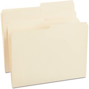 Staples 116855 Manila File Folders Letter 2 Tab Assorted Positions 100/Box Staples 116855 Manila File Folders Letter 2 Tab Assorted Positions 100/Box