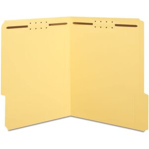 Staples 807793 Colored Reinforced Tab Fastener Folders Letter Size Yellow 50/Box Staples 807793 Colored Reinforced Tab Fastener Folders Letter Size Yellow 50/Box