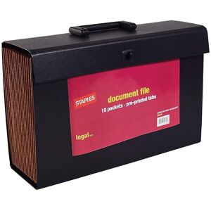 Staples 906796 Expanding File A-Z Index Legal Size 19-Pocket Black (20540-Us) Staples 906796 Expanding File A-Z Index Legal Size 19-Pocket Black (20540-Us)