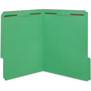 Staples 807795 Colored Reinforced Tab Fastener Folders Letter Size Green 50/Box Staples 807795 Colored Reinforced Tab Fastener Folders Letter Size Green 50/Box