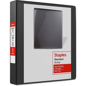 Staples 3-Ring Binder 1.5 Inch D-Ring Organizer for Home Office School Holds up Staples 3-Ring Binder 1.5 Inch D-Ring Organizer for Home Office School Holds up
