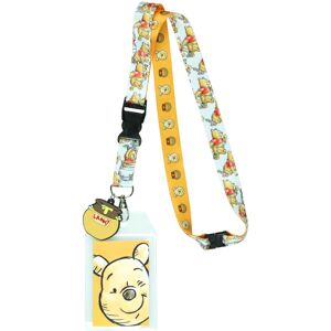 Disney Winnie The Pooh Hunny Pot Breakaway Lanyard ID Badge Holder with 2"""" Ru Disney Winnie The Pooh Hunny Pot Breakaway Lanyard ID Badge Holder with 2"""" Ru