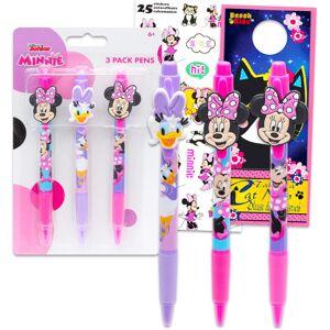 Disney Minnie Mouse Pen Set - 3 Pc Minnie and Daisy Ballpoint Pens Gift Bundle for Kids Disney Minnie Mouse Pen Set - 3 Pc Minnie and Daisy Ballpoint Pens Gift Bundle for Kids