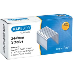 Unbranded Rapesco STAPLES 8MM 24/8 PK5000 Unbranded Rapesco STAPLES 8MM 24/8 PK5000