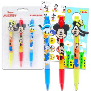 Disney Mickey Mouse Pen Set - 3 Pc Mickey Donald Goofy Ballpoint Pens Gift Bundle for K Disney Mickey Mouse Pen Set - 3 Pc Mickey Donald Goofy Ballpoint Pens Gift Bundle for K