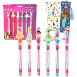 Princess School Supplies Gel Pen Set - 6 Pc Disney Princess Gel Pens Part Princess School Supplies Gel Pen Set - 6 Pc Disney Princess Gel Pens Part
