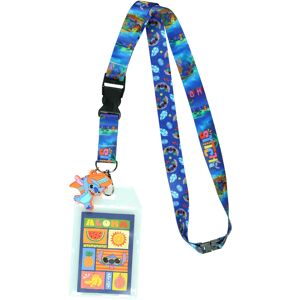 Disney Lilo and Stitch Aloha Breakaway Lanyard ID Badge Holder with 2"""" Rubber Disney Lilo and Stitch Aloha Breakaway Lanyard ID Badge Holder with 2"""" Rubber