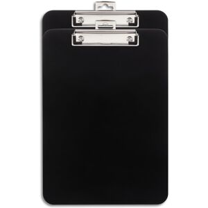 Staples Clipboards Black 2/Pack 9"""" x 12"""" Staples Clipboards Black 2/Pack 9"""" x 12""""