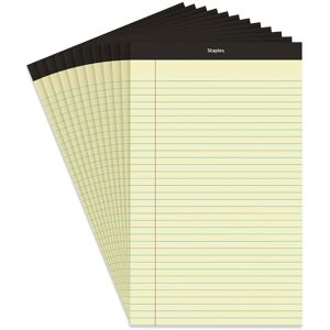 Staples TRU RED Notepads 8.5 x 14 Inch Wide Ruled Legal Pads Writing Pad for Hom Staples TRU RED Notepads 8.5 x 14 Inch Wide Ruled Legal Pads Writing Pad for Hom