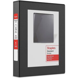 Staples 580917 1-Inch Standard 5-1/2-Inch X 8-1/2-Inch Mini View Binder with Rou Staples 580917 1-Inch Standard 5-1/2-Inch X 8-1/2-Inch Mini View Binder with Rou